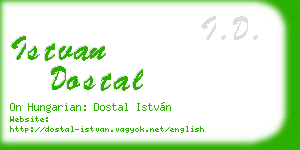 istvan dostal business card
